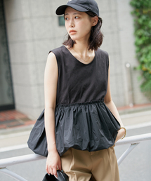 SLOBE IENA | バルーンコンビカットソー(Tシャツ/カットソー)