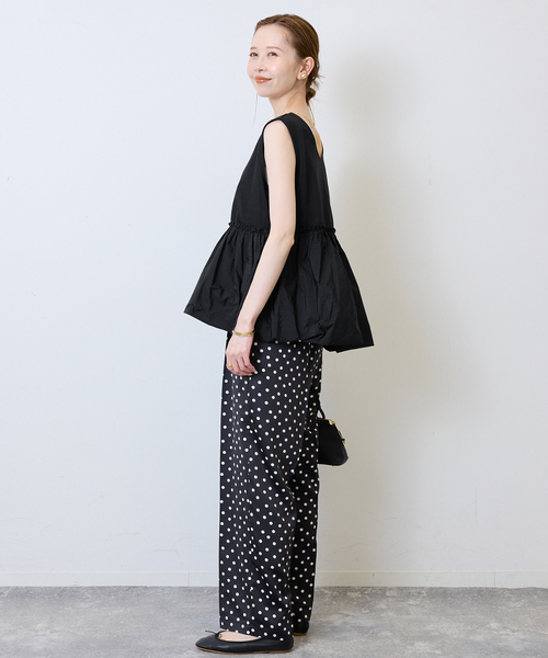 SLOBE IENA(スローブイエナ)の「バルーンコンビカットソー(Tシャツ/カットソー・レディース・ブラック/ホワイト・FREE)」の7枚目の写真
