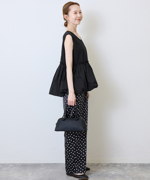 SLOBE IENA(スローブイエナ)の「バルーンコンビカットソー(Tシャツ/カットソー・レディース・ブラック/ホワイト・FREE)」の8枚目の写真