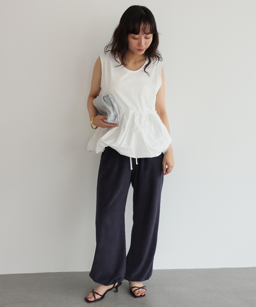 SLOBE IENA(スローブイエナ)の「バルーンコンビカットソー(Tシャツ/カットソー・レディース・ブラック/ホワイト・FREE)」の16枚目の写真
