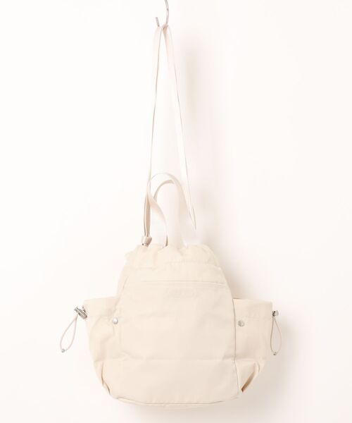 THE NORTH FACE（ザノースフェイス）の「【韓国限定・日本未入荷】THE NORTH FACE BONNEY BUCKET BAG MINI / ノースフェイス ボニーバケットバッグミニ 2WAY 巾着 ミニバッグ（ショルダーバッグ・メンズ・クリーム/ピンク/ブラック・FREE）」の5枚目の写真