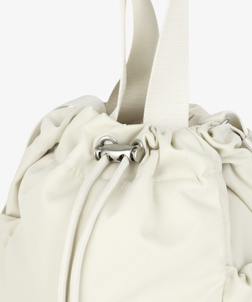 THE NORTH FACE（ザノースフェイス）の「【韓国限定・日本未入荷】THE NORTH FACE BONNEY BUCKET BAG MINI / ノースフェイス ボニーバケットバッグミニ 2WAY 巾着 ミニバッグ（ショルダーバッグ・メンズ・クリーム/ピンク/ブラック・FREE）」の9枚目の写真