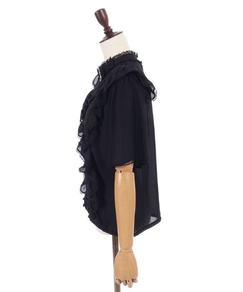 axes femme POETIQUE（アクシーズファムポエティック）の「チョーカー風フリルブラウス（シャツ/ブラウス・レディース・ホワイト/サックスブルー/ブラック・MEDIUM）」の13枚目の写真