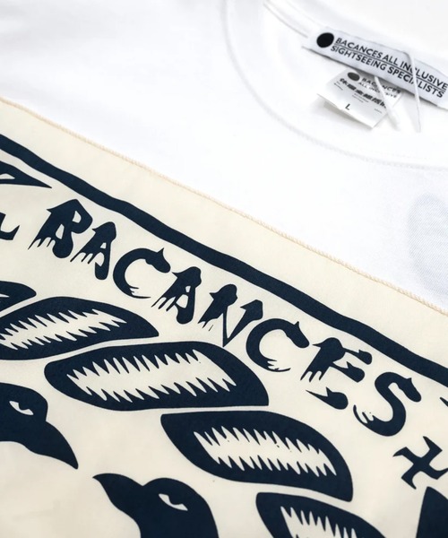 BACANCES ALL INCLUSIVE（バカンサスオールインクルーシブ）の「BC SKEM BANDANA T- SHIRTS[YATAGARASU]（Tシャツ/カットソー・メンズ・ホワイト/ブラック・L/XL）」の9枚目の写真