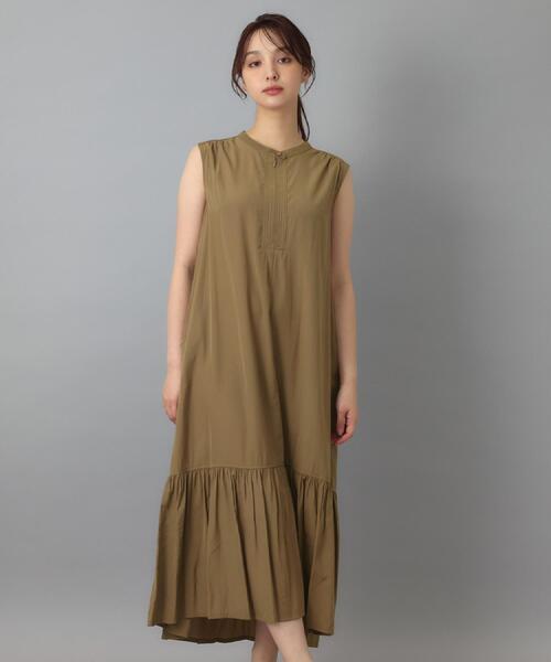 DRESSTERIOR（ドレステリア）の「【ウォッシャブル】ノースリーブギャザーヘムワンピース（ワンピース・レディース・ベージュ/ブラック・38）」の12枚目の写真