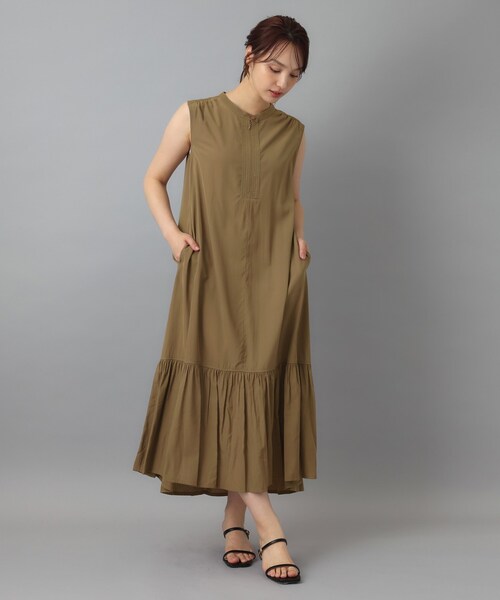 DRESSTERIOR（ドレステリア）の「【ウォッシャブル】ノースリーブギャザーヘムワンピース（ワンピース・レディース・ベージュ/ブラック・38）」の15枚目の写真