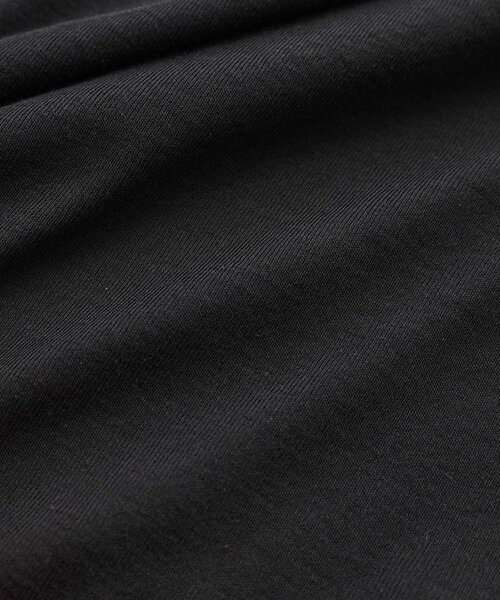 Whim Gazette（ウィムガゼット）の「コットン強撚フライスプルオーバー（Tシャツ/カットソー・レディース・ブラック/オフホワイト・FREE）」の3枚目の写真