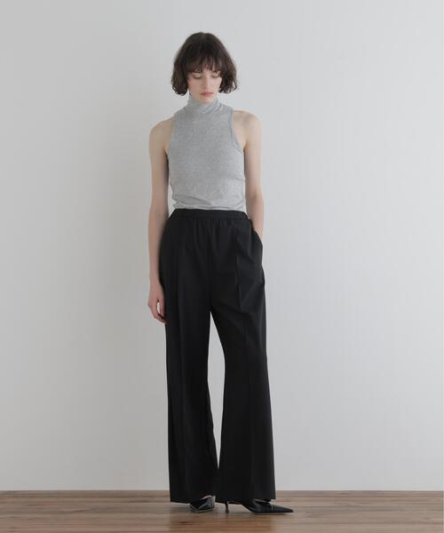 LE PHIL(ルフィル)の「◆ウエストドロストセミワイドパンツ(その他パンツ・レディース・ブラウン/ブラック・0/1)」の3枚目の写真
