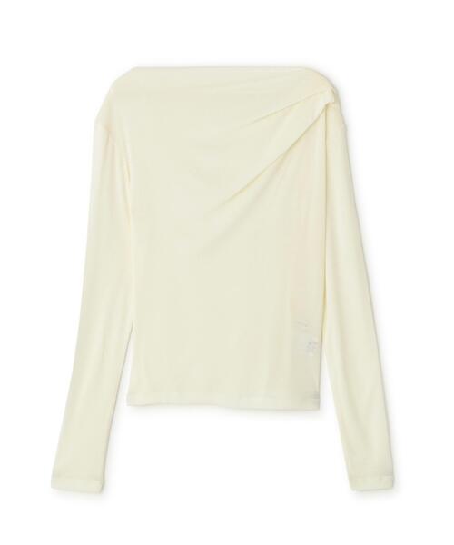 NATURAL BEAUTY BASIC(ナチュラルビューティーベーシック)の「肩タックシアーカットソー(Tシャツ/カットソー・レディース・オフホワイト/ブルー/ブラウン・フリ-)」の19枚目の写真