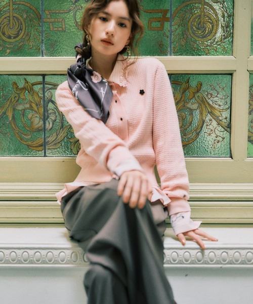 MARY QUANT(マリークワント)の「【MARY QUANT×VIS】アソートスカーフ 70×70(バンダナ/スカーフ・レディース・キナリ/チャコールグレー・FREE)」の5枚目の写真