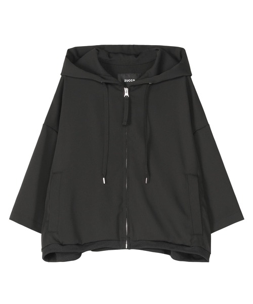 ZUCCa（ズッカ）の「(S)PE DOBBY CLOTH（カーディガン/ボレロ・レディース・ネイビー/ブラック・M size）」の2枚目の写真