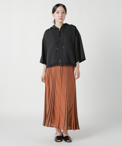 ZUCCa（ズッカ）の「(S)PE DOBBY CLOTH（カーディガン/ボレロ・レディース・ネイビー/ブラック・M size）」の8枚目の写真