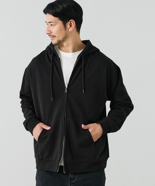 coca(coca)(コカ)の「COTTON from the U.S.ZIPパーカー(パーカー・メンズ・ブラック/グレー・L/XL/M)」の5枚目の写真