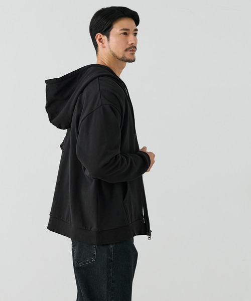 coca(coca)(コカ)の「COTTON from the U.S.ZIPパーカー(パーカー・メンズ・ブラック/グレー・L/XL/M)」の7枚目の写真