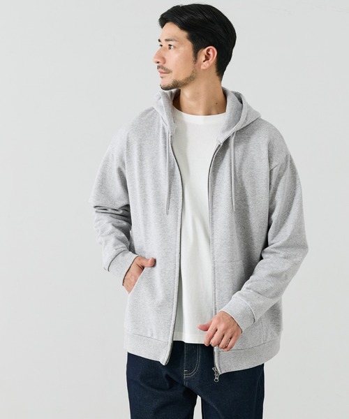 coca(coca)(コカ)の「COTTON from the U.S.ZIPパーカー(パーカー・メンズ・ブラック/グレー・L/XL/M)」の8枚目の写真