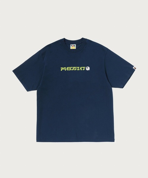 A BATHING APE（アベイシングエイプ）の「A BATHING APE LOGO RELAXED FIT TEE（Tシャツ/カットソー・メンズ・ホワイト/グレー/ネイビー・MEDIUM/XX-LARGE/SMALL/LARGE/X-LARGE）」の3枚目の写真
