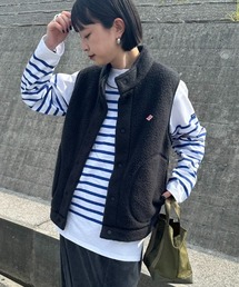 【WEB先行予約】[DANTON/ダントン] スタンドカラーボアベスト