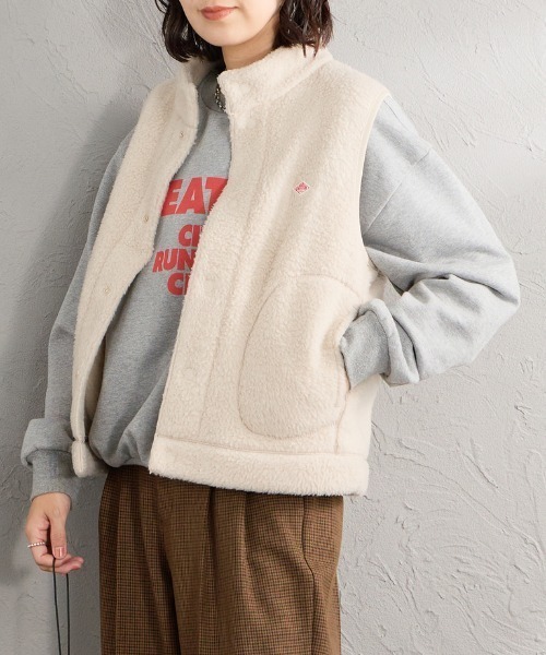 DANTON（ダントン）の「【WEB先行予約】[DANTON/ダントン] スタンドカラーボアベスト（ベスト・レディース・ベージュ/ブラック・S）」の21枚目の写真