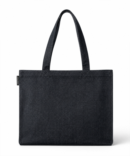 LENGAGEMENT（ランガージュマン）の「ストーリー ロゴ デニム ショッパーバッグ [ブラック]（エコバッグ/サブバッグ・レディース・その他・FREE）」の4枚目の写真