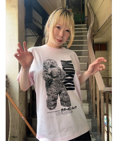 ハードコアチョコレート（ハードコアチョコレート）の「ムック（ライトピンク）（Tシャツ/カットソー・メンズ・ライトピンク・XX-LARGE/X-LARGE/LARGE）」の2枚目の写真