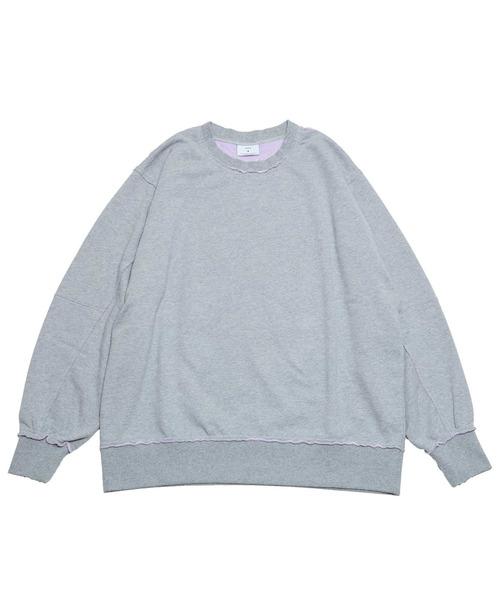 CONVERSE TOKYO(コンバーストウキョウ)の「BI-COLOR STAR★ PATCH SWEAT(Tシャツ/カットソー・レディース・ネイビー/ブラック/杢グレー・MEDIUM/SMALL)」の1枚目の写真