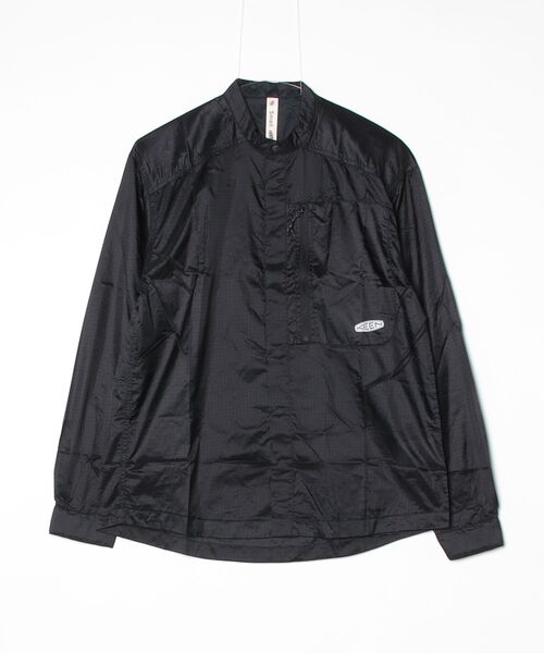 KEEN(キーン)の「NYLON PACKABLE STAND COLLAR SHIRTS / ナイロン パッカブル スタンド カラー シャツ(シャツ/ブラウス・レディース・ブラック・XL/L/M/S)」の1枚目の写真