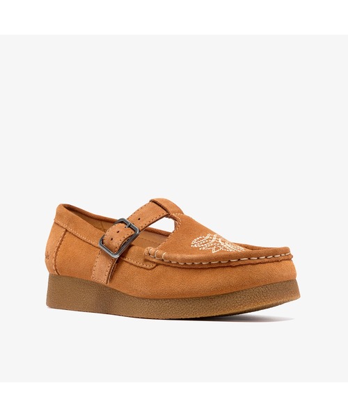 Clarks（クラークス）の「WallabeeEVOBar／ワラビーエヴォバー(ジンジャースエード)（モカシン/デッキシューズ・レディース・ブラウン・UK4.5/UK4/UK5.5/UK5/UK3.5/UK6/UK3）」の4枚目の写真