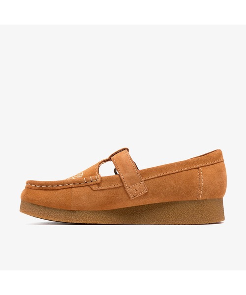 Clarks（クラークス）の「WallabeeEVOBar／ワラビーエヴォバー(ジンジャースエード)（モカシン/デッキシューズ・レディース・ブラウン・UK4.5/UK4/UK5.5/UK5/UK3.5/UK6/UK3）」の2枚目の写真