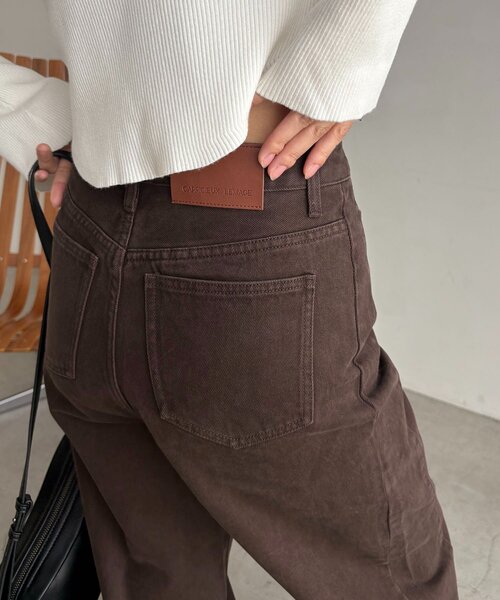 CAPRICIEUX LE'MAGE(カプリシューレマージュ)の「サイド切替カラーデニム(デニムパンツ・レディース・ブラウン/ベージュ・38/36/PS)」の17枚目の写真