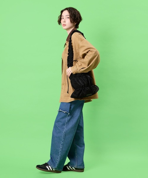 CONTROL FREAK / CTFK（コントロールフリーク）の「CONTROL FREAK(コントロールフリーク)ギャザーフラット2WAYバッグ（トートバッグ・レディース・サンドグレー/パープル/ブラック・FREE）」の20枚目の写真