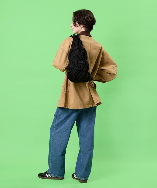CONTROL FREAK / CTFK（コントロールフリーク）の「CONTROL FREAK(コントロールフリーク)ギャザーフラット2WAYバッグ（トートバッグ・レディース・サンドグレー/パープル/ブラック・FREE）」の21枚目の写真
