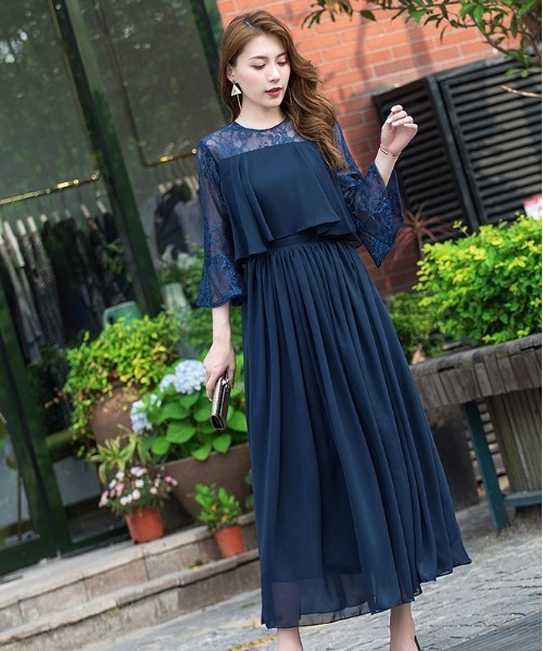 BACKYARD FAMILY(バックヤードファミリー)の「パーティードレス(ドレス・レディース・ブラック/ピンク/ネイビー・XL/L/XXL/M)」の2枚目の写真