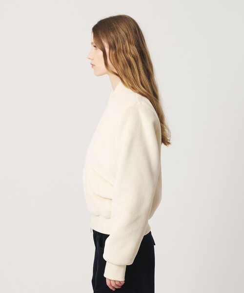 ATTISESSION(アティセッション)の「<ATTISESSION>フラッフィー ショートブルゾン(ブルゾン・レディース・ブラック/オフホワイト・38/36)」の11枚目の写真
