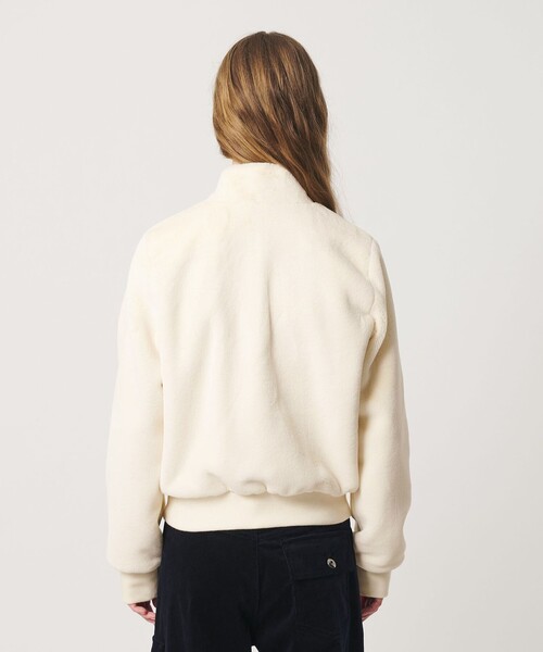 ATTISESSION(アティセッション)の「<ATTISESSION>フラッフィー ショートブルゾン(ブルゾン・レディース・ブラック/オフホワイト・38/36)」の12枚目の写真