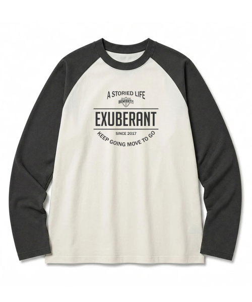 BEMIGHTY(ビーマイティー)の「アーチレタリング オーバーサイズ ラグラン長袖Tシャツ ブラック(Tシャツ/カットソー・メンズ・その他・LARGE/X-LARGE/XX-LARGE)」の2枚目の写真