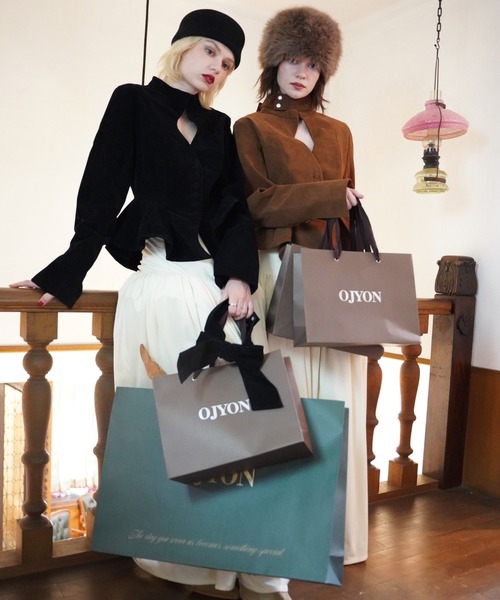 OJYON(オジョン)の「rocinante pepuramu jacket top(その他アウター・レディース・ブラック/ブラウン・MEDIUM/SMALL)」の6枚目の写真