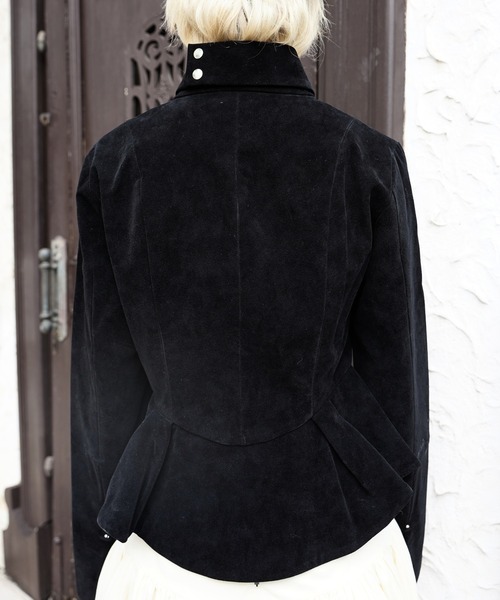 OJYON(オジョン)の「rocinante pepuramu jacket top(その他アウター・レディース・ブラック/ブラウン・MEDIUM/SMALL)」の11枚目の写真