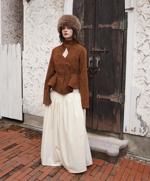 OJYON(オジョン)の「rocinante pepuramu jacket top(その他アウター・レディース・ブラック/ブラウン・MEDIUM/SMALL)」の16枚目の写真