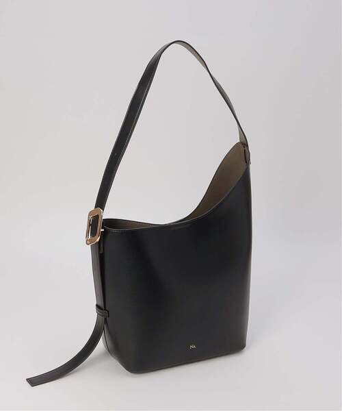 notch.(ノッチ)の「Na. by Nananoel(ナナノエル)ASYMMETRY ONESHOULDER BAG(トートバッグ・レディース・ブラック/ブラウン・ONESIZE)」の1枚目の写真