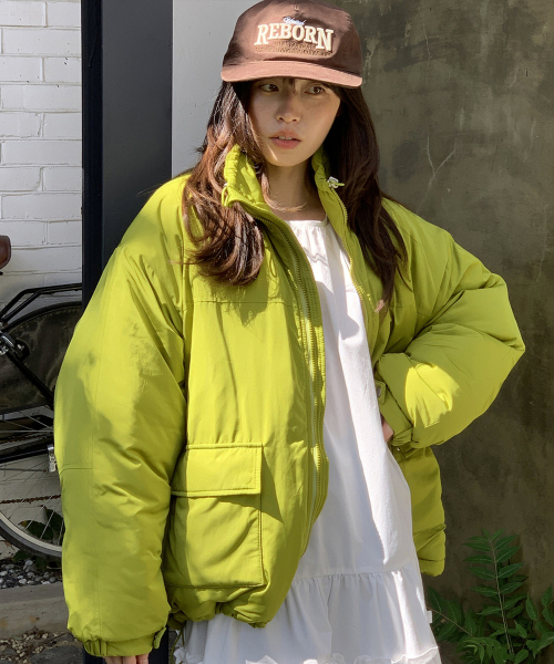 RONRON（ロンロン）の「DOUBLE POCKET PUFFER PADDING OLIVE（ダウンジャケット/コート・レディース・その他・FREE）」の5枚目の写真