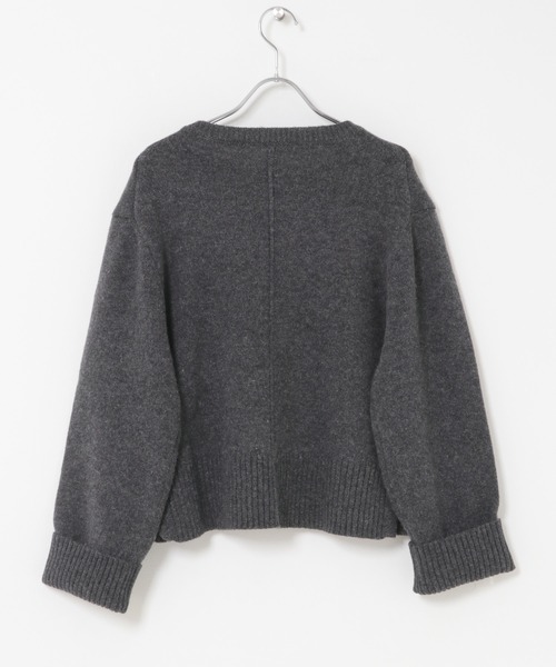 URBAN RESEARCH ROSSO WOMEN(アーバンリサーチ ロッソ)の「『WEB/一部店舗限定』エクストラファインサイドスリットニット(ニット/セーター・レディース・ブルー系その他/オフホワイト/ライトグレー/チャコールグレー/ピンク・FREE)」の18枚目の写真