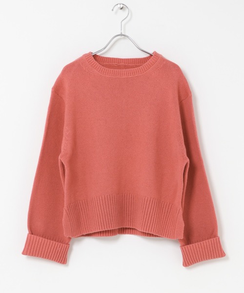 URBAN RESEARCH ROSSO WOMEN(アーバンリサーチ ロッソ)の「『WEB/一部店舗限定』エクストラファインサイドスリットニット(ニット/セーター・レディース・ブルー系その他/オフホワイト/ライトグレー/チャコールグレー/ピンク・FREE)」の22枚目の写真
