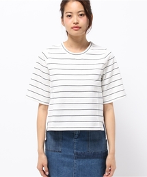 LBC | コットンボーダーxリネンプルオーバー(Tシャツ/カットソー)