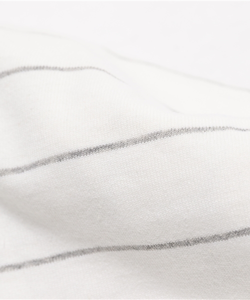 LBC（エルビーシー）の「コットンボーダーxリネンプルオーバー（Tシャツ/カットソー・レディース・アッシュグレー/ネイビー・MEDIUM）」の9枚目の写真