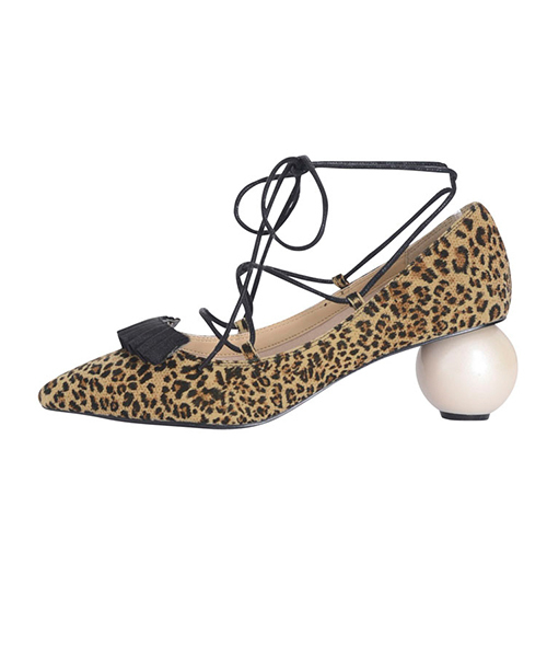 merry jenny（メリージェニー）の「レースアップパンプス（パンプス・レディース・ブラック/オフホワイト/マルチ・SMALL/LARGE/MEDIUM）」の12枚目の写真