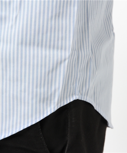 THE SUIT COMPANY（ザ・スーツカンパニー）の「ボタンダウンカラードレスシャツ ストライプ 〔EC・細身〕（シャツ/ブラウス・メンズ・サックスブルー・首回り37cm-裄丈84cm/首回り42cm-裄丈84cm/首回り38cm-裄丈80cm/首回り38cm-裄丈84cm/首回り39cm-裄丈82cm/首回り40cm-裄丈86cm/首回り41cm-裄丈84cm/首回り37cm-裄丈80cm/首回り40cm-裄丈82cm/首回り44cm-裄丈86cm/首回り45cm-裄丈86cm）」の8枚目の写真