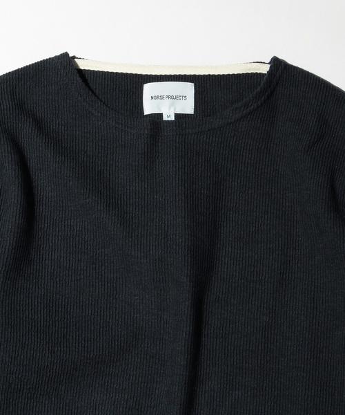 Norse Projects（ノースプロジェクツ）の「＜NORSE PROJECTS＞ 12 GODTFRED RIB/カットソー◆（Tシャツ/カットソー・メンズ・ネイビー・MEDIUM/LARGE）」の3枚目の写真