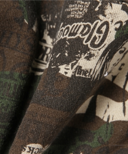 HYSTERIC GLAMOUR(ヒステリックグラマー)の「ROCK IN THE WOODLAND総柄 SW(スウェット・メンズ・グリーン系カモフラージュ・SMALL/MEDIUM/LARGE)」の9枚目の写真