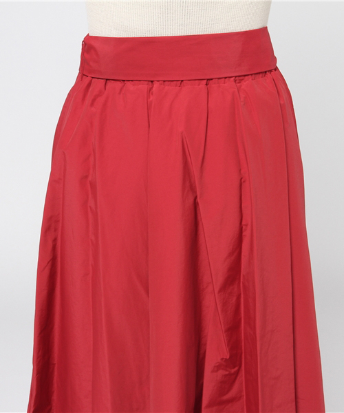 un dix cors（アンディコール）の「ボリュームフレアスカート（スカート・レディース・ベージュ/レッド・ﾌﾘ-）」の8枚目の写真