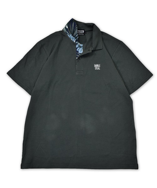 DOUBLE STEAL（ダブルスティール）の「Prepeller Aloha POLO　ポロシャツ（ポロシャツ・メンズ・ホワイト×レッド/カーキ/ホワイト×ネイビー/ブラック系その他/ブラック×レッド・LARGE/X-LARGE/MEDIUM）」の5枚目の写真